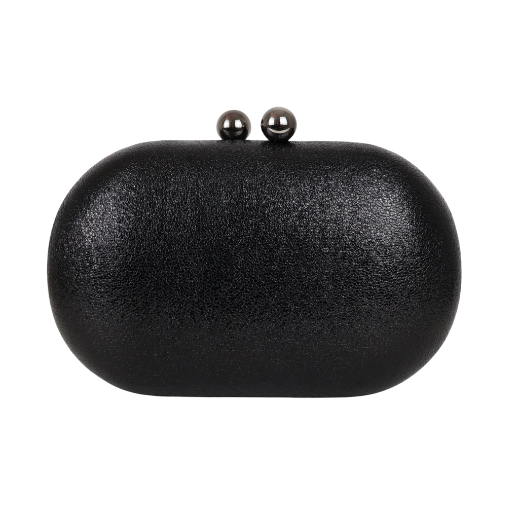 Bolsa Clutch Festa Oval Preta - ReUse