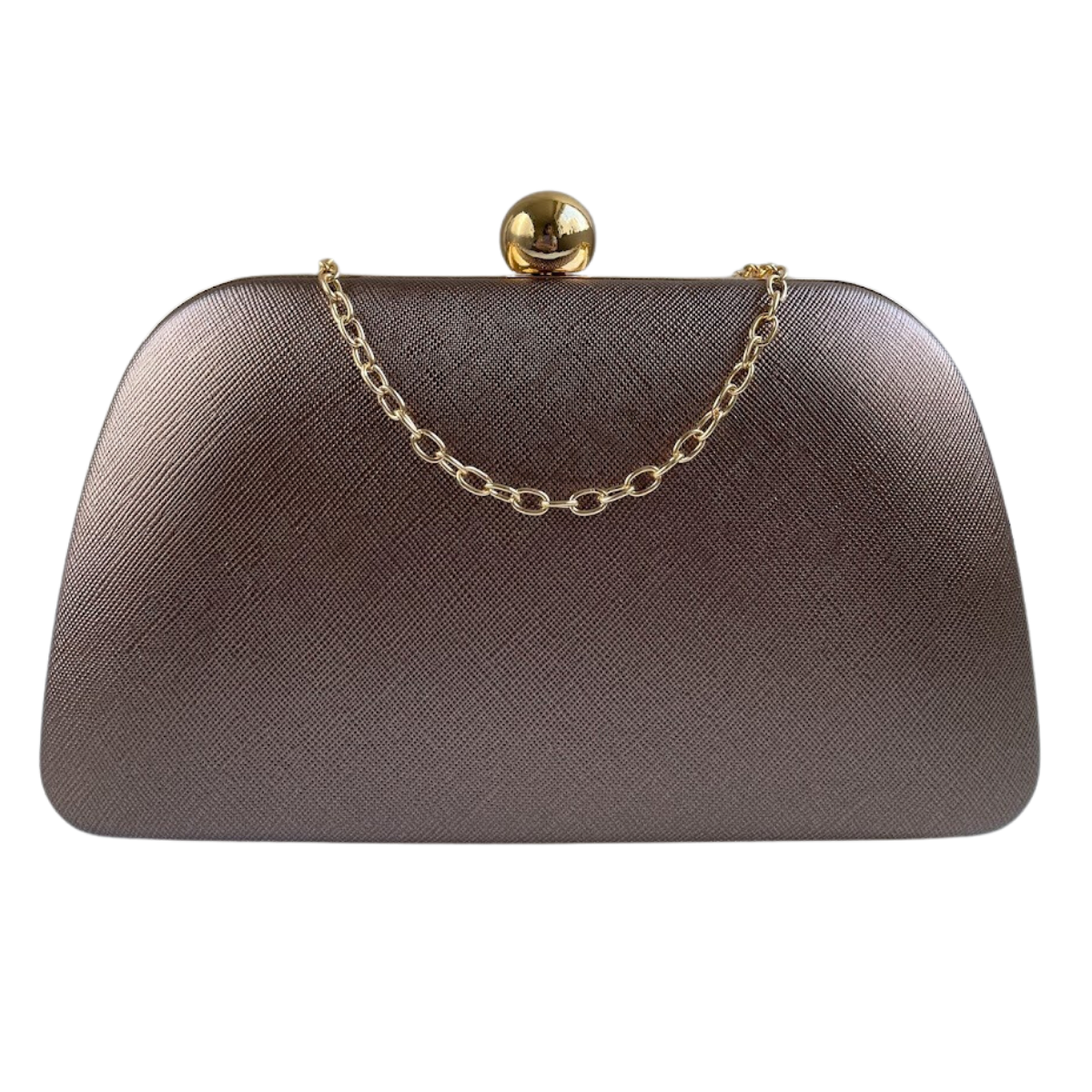 Bolsa Festa Clutch Marrom Bronze