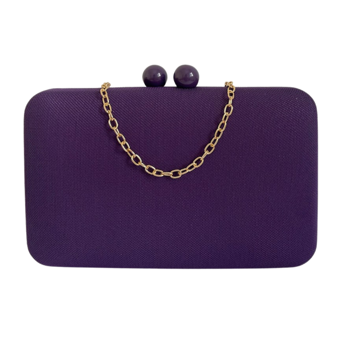 Bolsa de Festa Clutch Tecido Roxa - ReUse