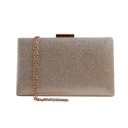 Bolsa de Festa Clutch Dourada Brilhante