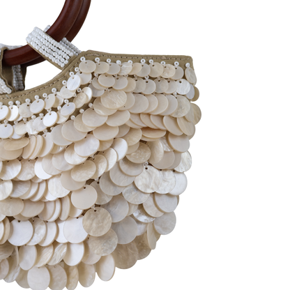 Bolsa de Mão Transversal em Madrepérola