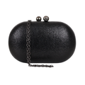 Bolsa Clutch Festa Oval Preta - ReUse