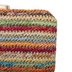 Bolsa de Festa Clutch Palha Colorida