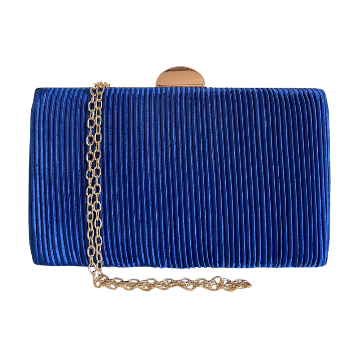 Bolsa Clutch Festa Tecido Aveludado Frizado Azul