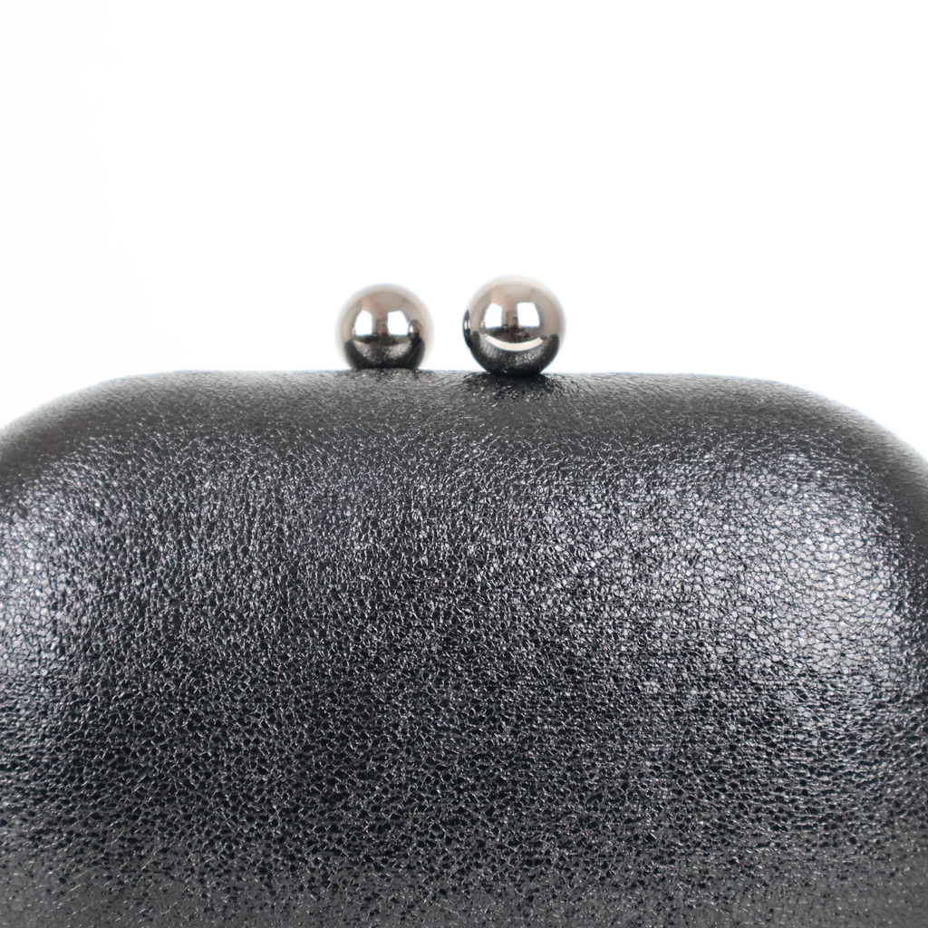 Bolsa Clutch Festa Oval Preta - ReUse