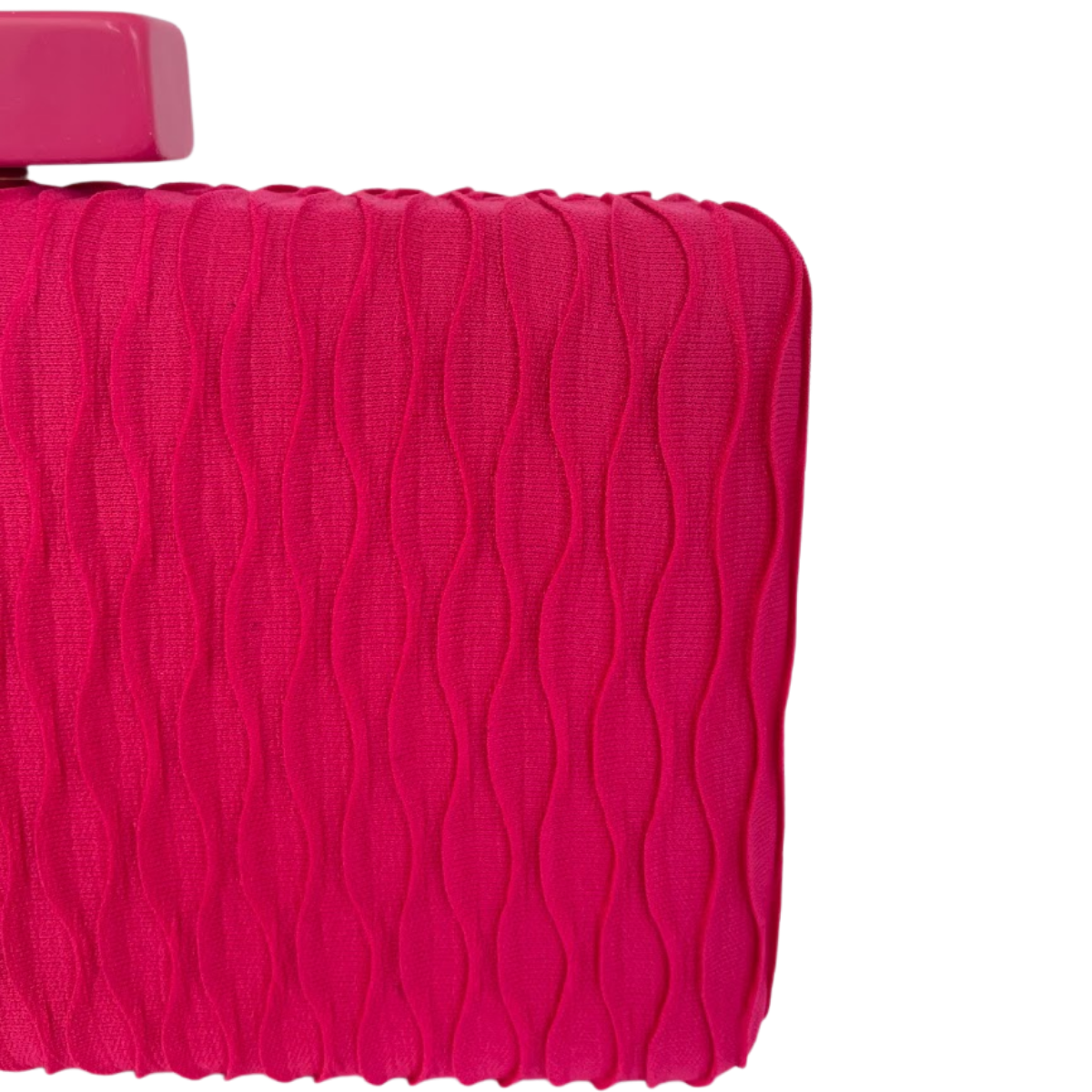 Bolsa de Festa Clutch Tecido Renda Rosa Pink