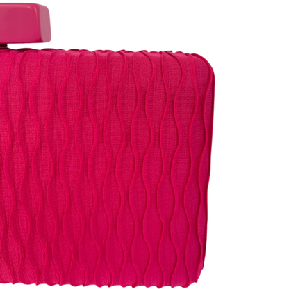 Bolsa de Festa Clutch Tecido Renda Rosa Pink