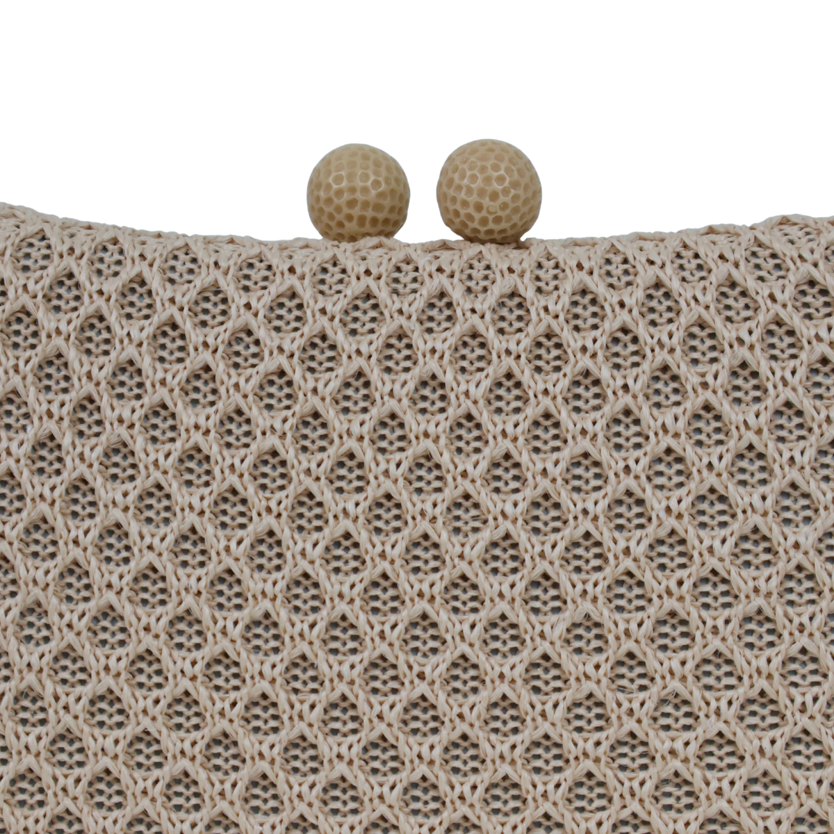 Bolsa de Festa Clutch Palha Bege Escuro