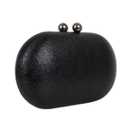 Bolsa Clutch Festa Oval Preta - ReUse