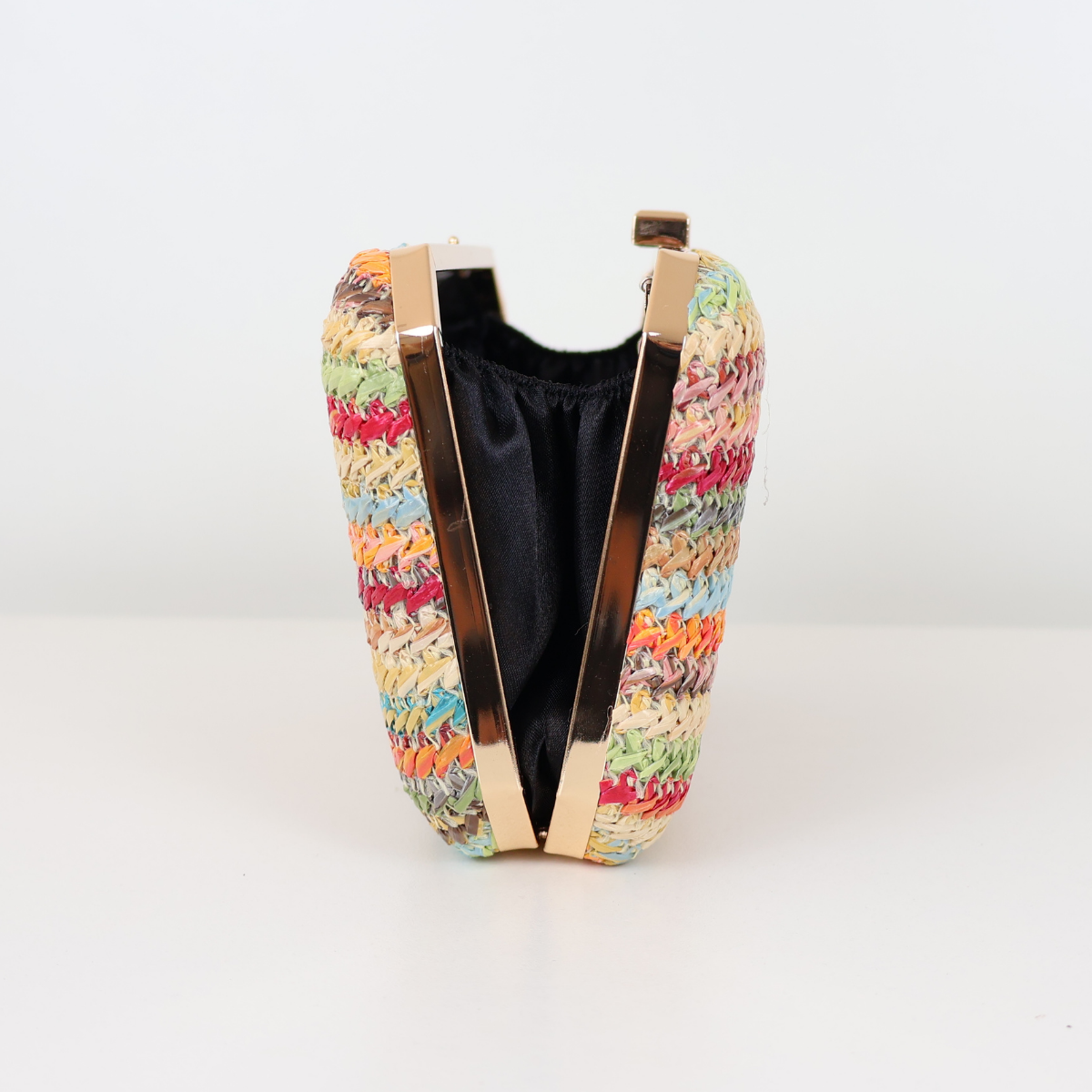 Bolsa de Festa Clutch Palha Colorida