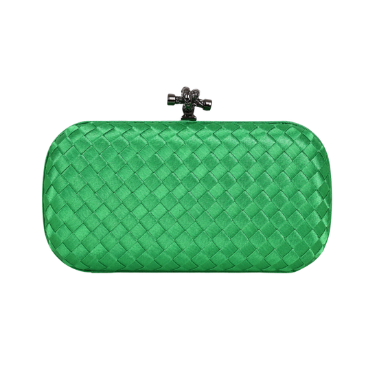Clutch Tressê Cetim Inspired Pequena Verde