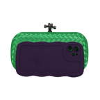 Clutch Tressê Cetim Inspired Pequena Verde