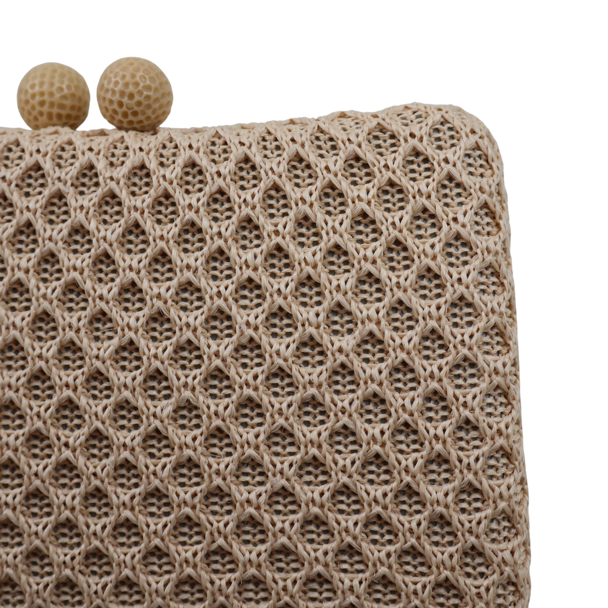 Bolsa de Festa Clutch Palha Bege Escuro