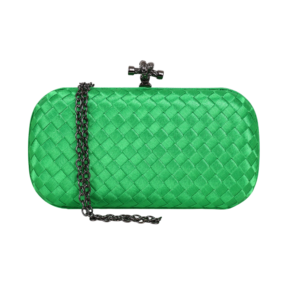 Clutch Tressê Cetim Inspired Pequena Verde
