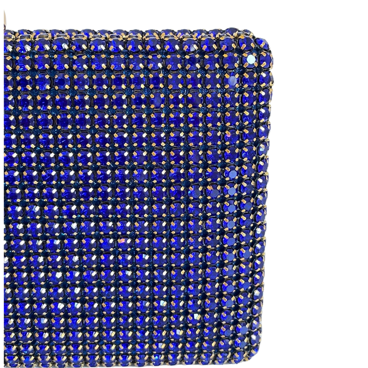 Bolsa de Festa Clutch Strass Azul