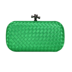 Clutch Tressê Cetim Inspired Pequena Verde