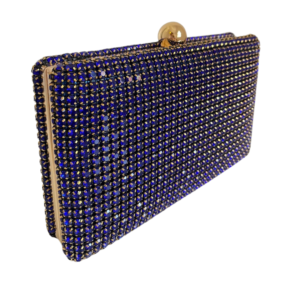 Bolsa de Festa Clutch Strass Azul