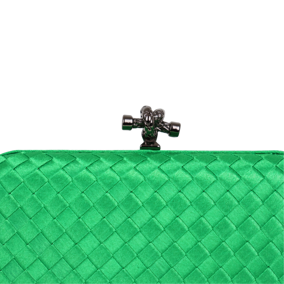 Clutch Tressê Cetim Inspired Pequena Verde
