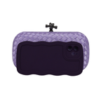 Clutch Tressê Cetim Inspired Pequena Lilás