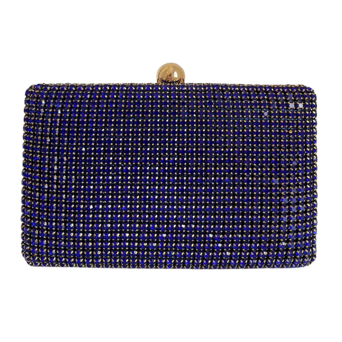 Bolsa de Festa Clutch Strass Azul