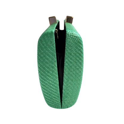 Bolsa de Festa Clutch Palha Verde
