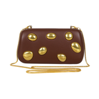 Bolsa Clutch Festa Courino Marrom - ReUse
