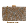 Bolsa de Festa Clutch Perolas Bege - ReUse