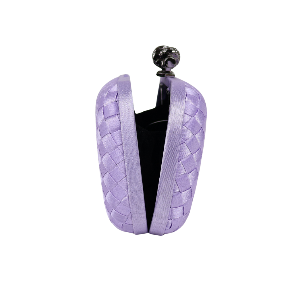 Clutch Tressê Cetim Inspired Pequena Lilás