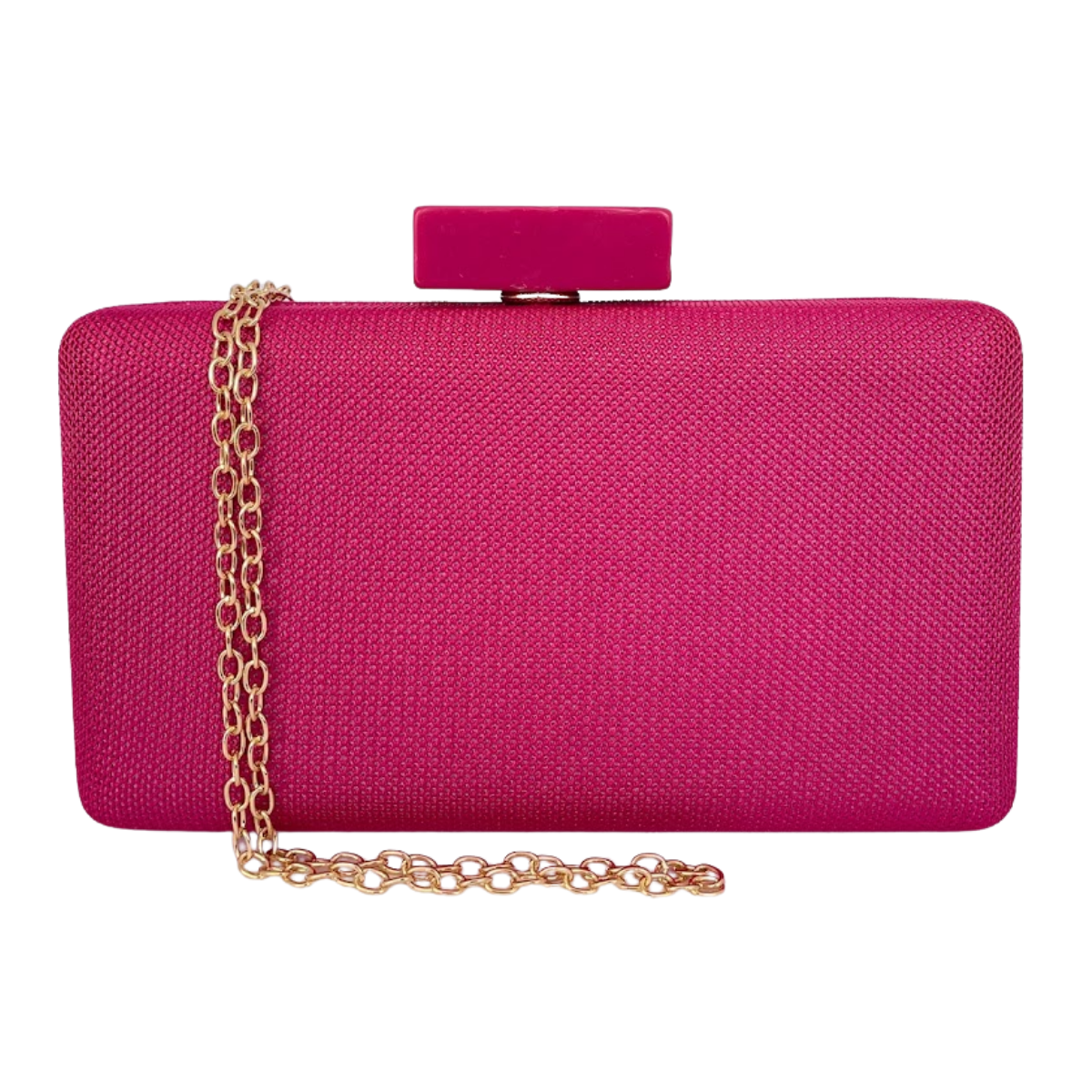 Bolsa de Festa Clutch Tecido Pink