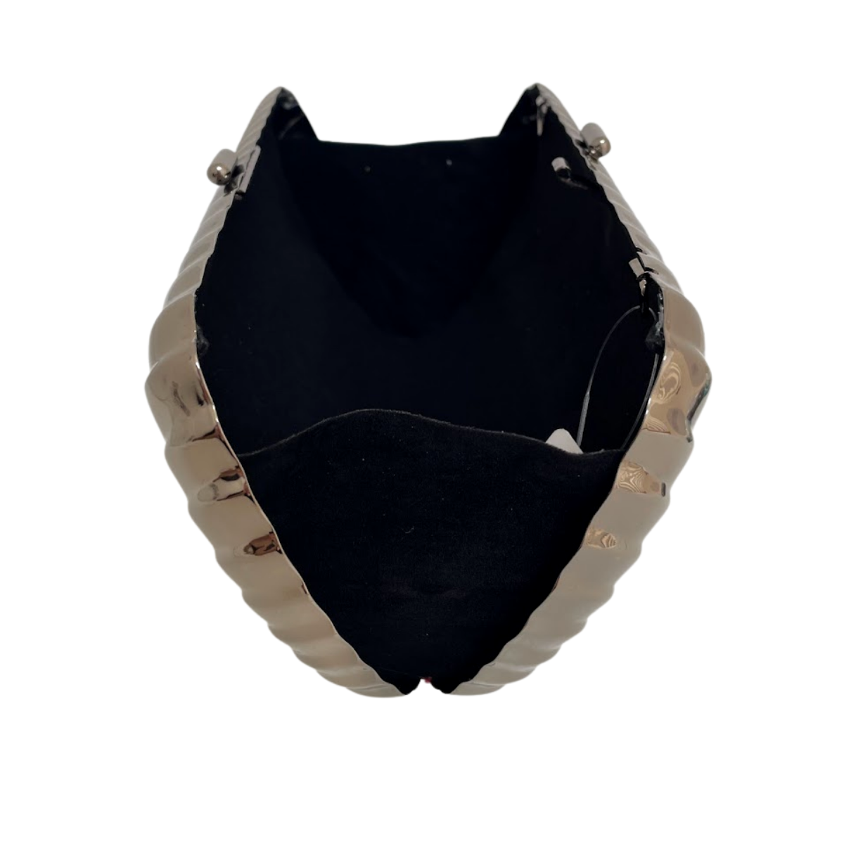 Bolsa de Festa Clutch Grafite Metalizada - ReUse
