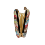 Bolsa de Festa Clutch Palha Colorida