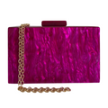 Bolsa de Festa Clutch Acrílico Fúcsia