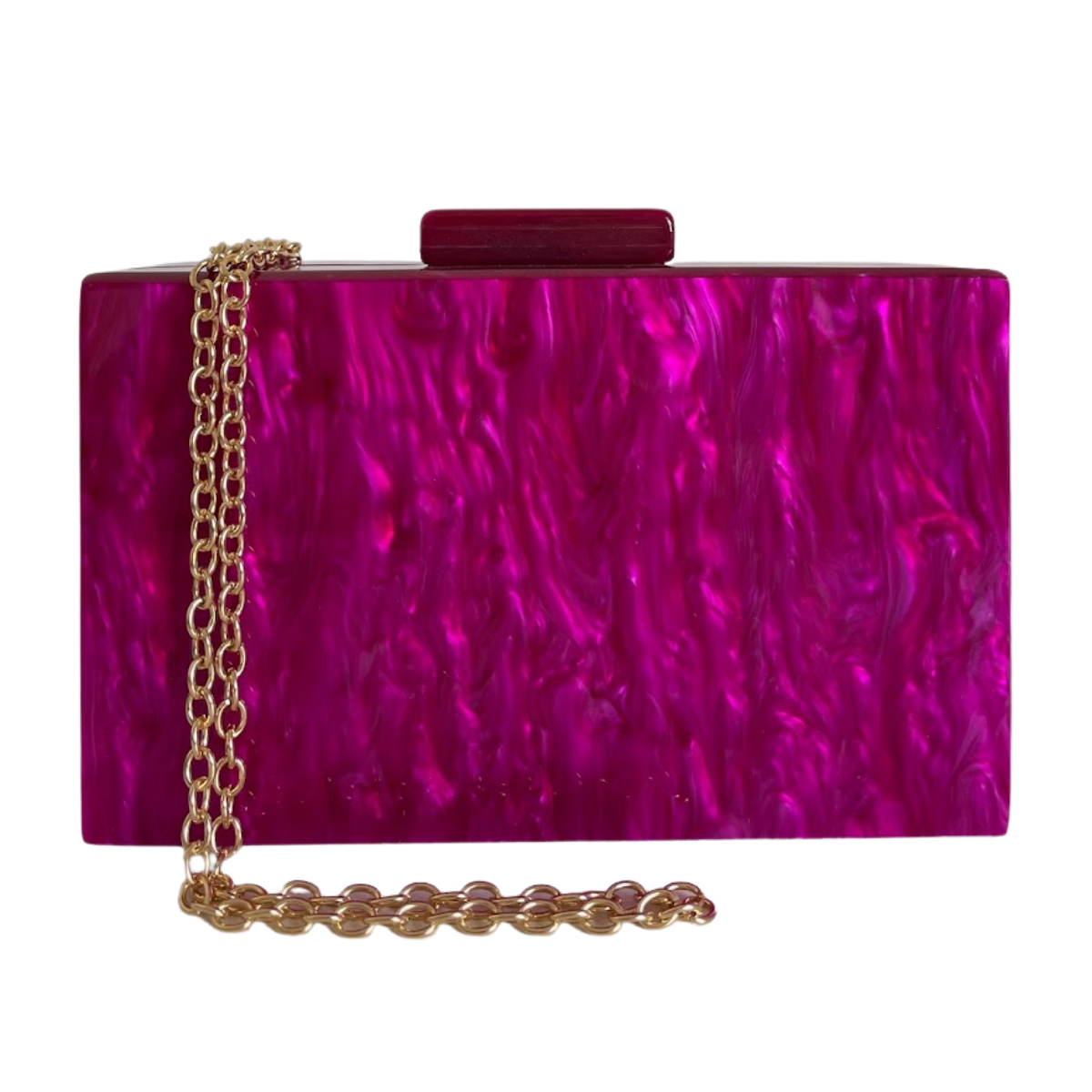 Bolsa de Festa Clutch Acrílico Fúcsia