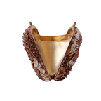 Bolsa Clutch Festa Pedraria Strass Roxa