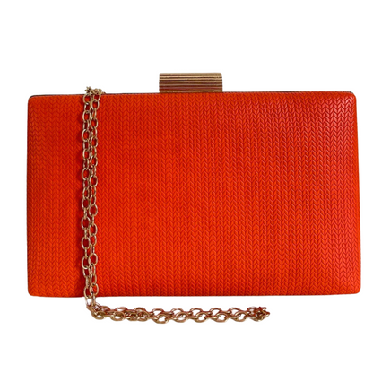 Bolsa Clutch Festa Vinil Laranja