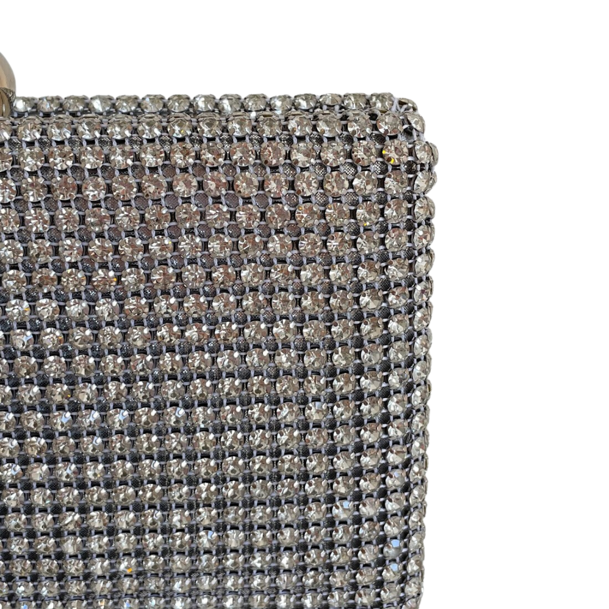 Bolsa de Festa Clutch Strass Prata