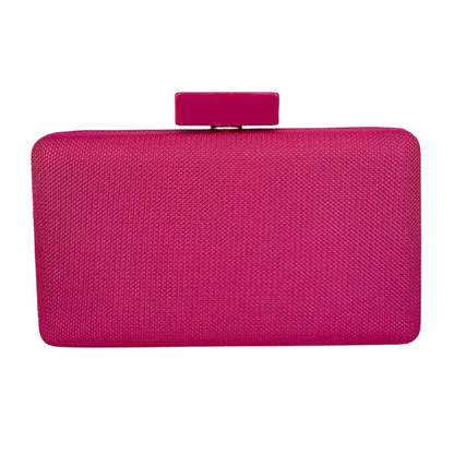 Bolsa de Festa Clutch Tecido Pink