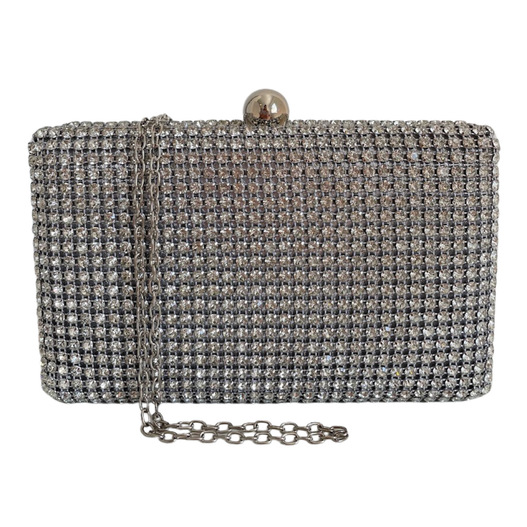 Bolsa de Festa Clutch Strass Prata - ReUse