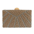 Bolsa de Festa Clutch Perolas Bege - ReUse