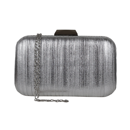 Bolsa Clutch Festa Prateada
