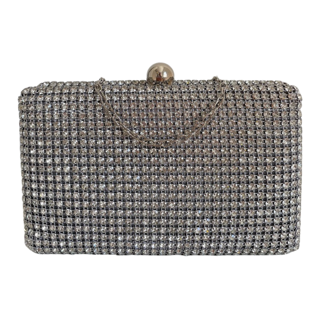 Bolsa de Festa Clutch Strass Prata - ReUse