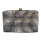 Bolsa de Festa Clutch Strass Prata - ReUse