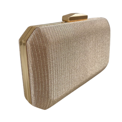 Bolsa de Festa Clutch Dourada Champagne