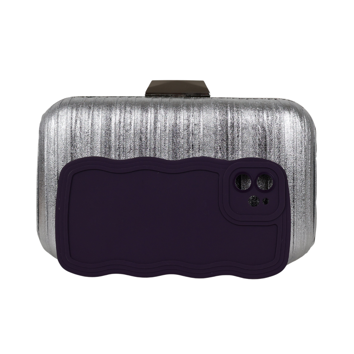 Bolsa Clutch Festa Prateada