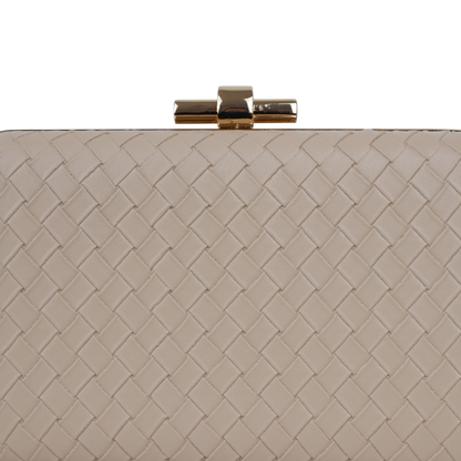 Bolsa Clutch Festa Tramas Bege