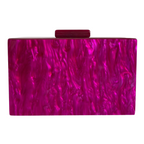 Bolsa de Festa Clutch Acrílico Fúcsia