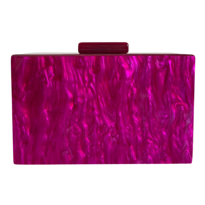 Bolsa de Festa Clutch Acrílico Fúcsia