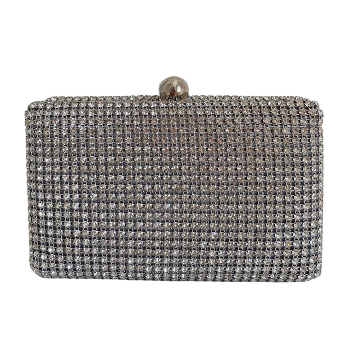 Bolsa de Festa Clutch Strass Prata