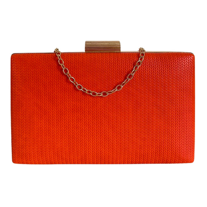 Bolsa Clutch Festa Vinil Laranja