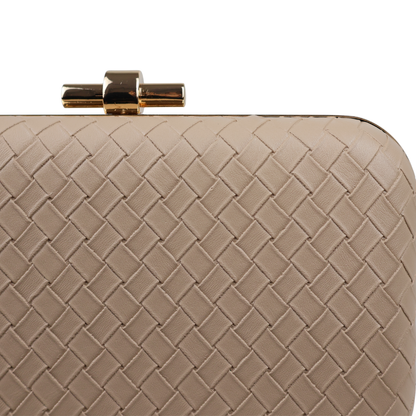 Bolsa Clutch Festa Tramas Bege